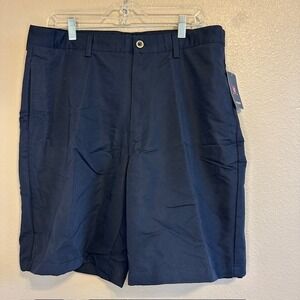 NWT Chaps Golf Men's Navy Blue Flat Front‎ Shorts Size 36  #2193R $49
